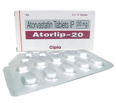 Atorlip 20 mg (10 pills)